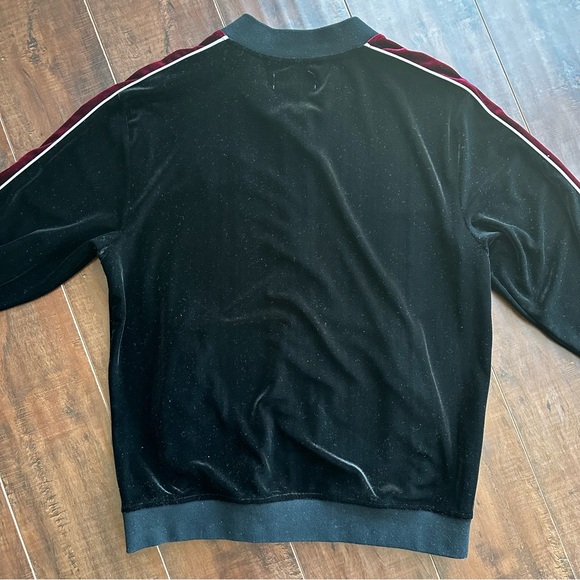 HEAVEN CAN WAIT Velour Track Jacket Sz SMALL - Picture 2 of 8